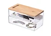 storage organizer with bamboo lid