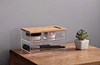 storage organizer with bamboo lid